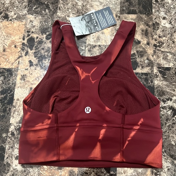 LULULEMON WUNDER TRAIN LL BRA SIZE 2 NWT RED MERLOT COLOR - Picture 6 of 7